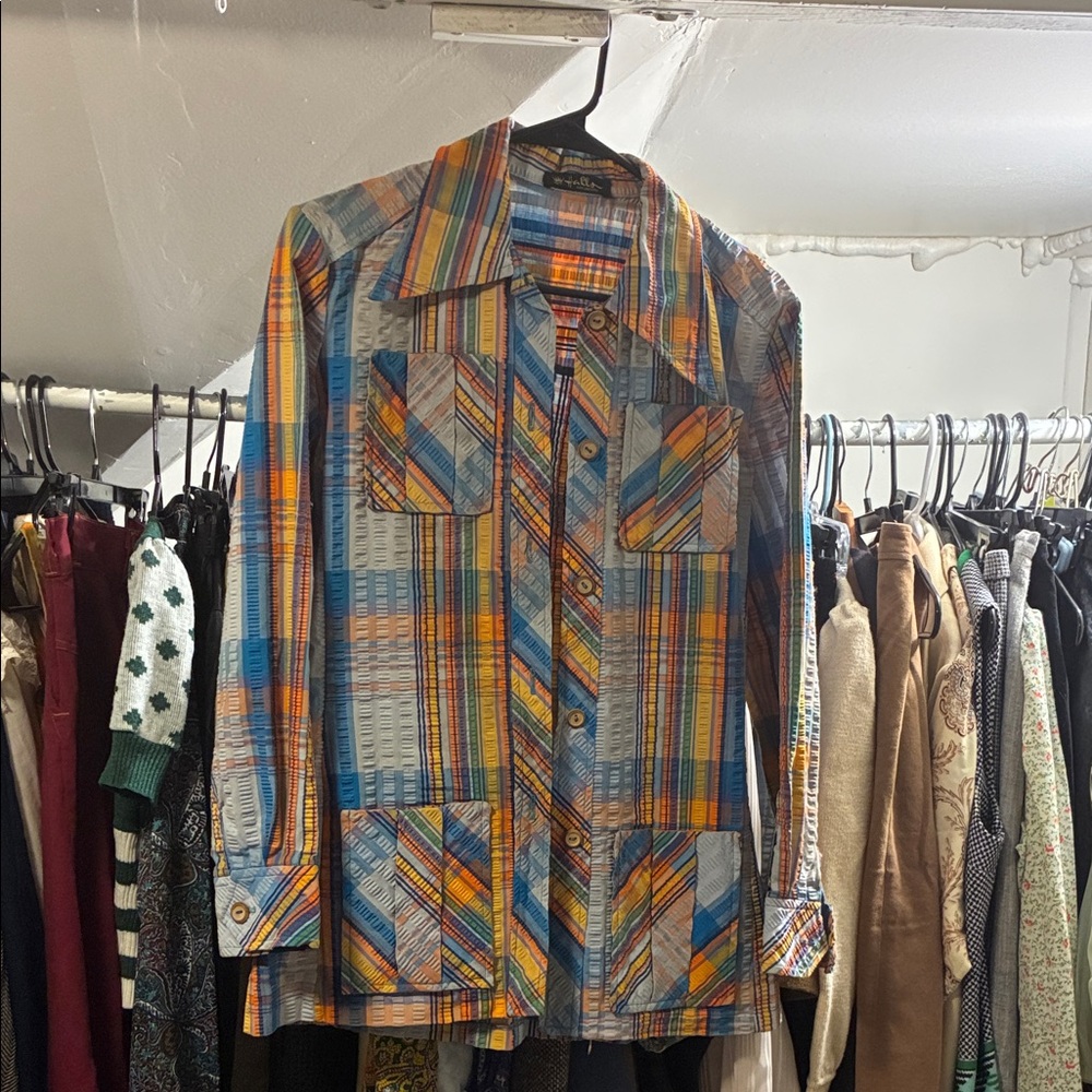 Vintage Colorful Geometric jacket/shirt
